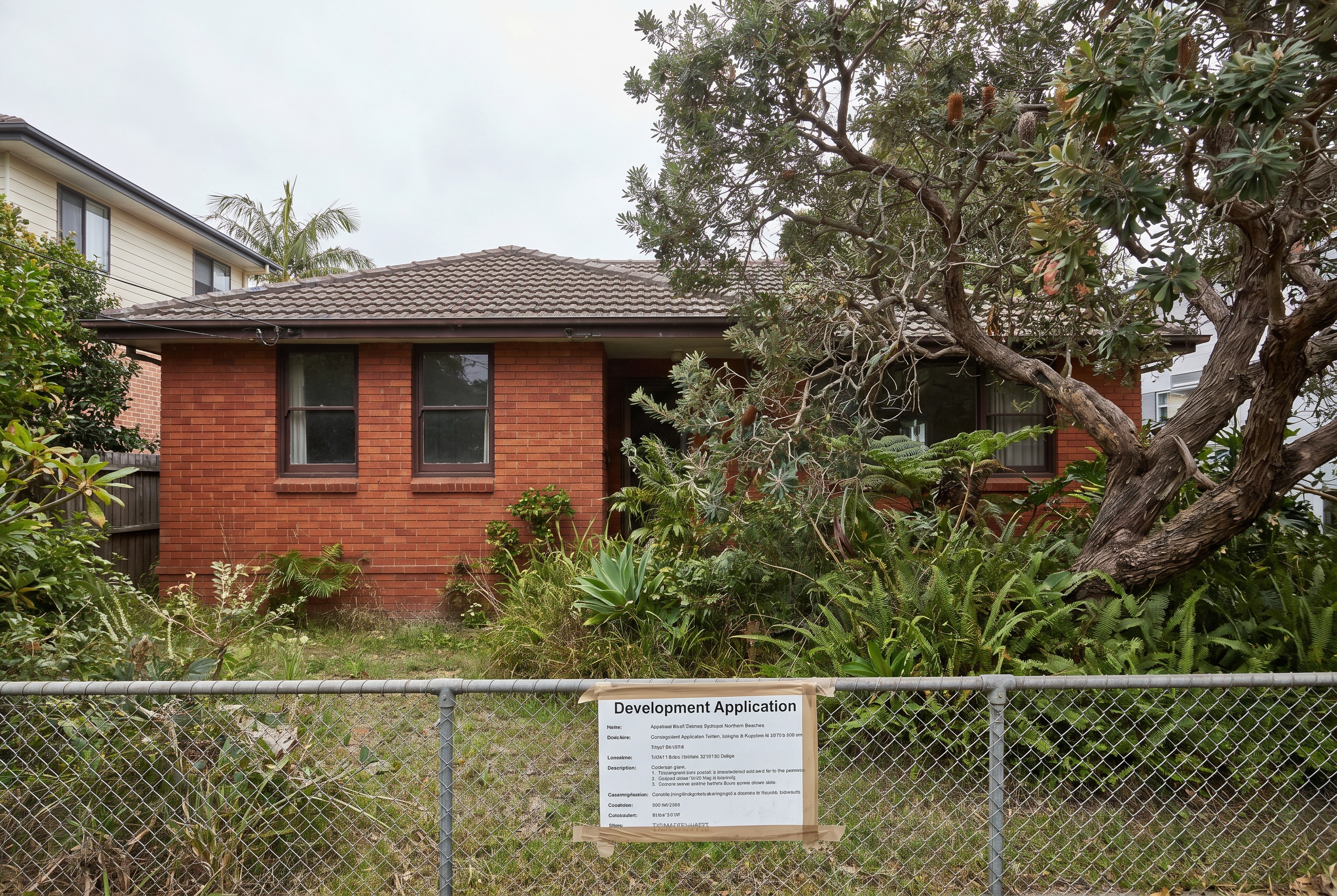 Front elevation of the new double-storey home